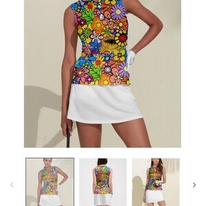 Acegolfs Tropical Polo Top UPF50+